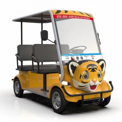 景區掃碼車，四座電動自助掃碼觀光車