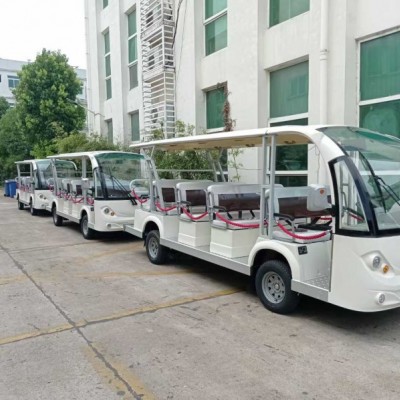 嘉興景區電動觀光車_工廠帶空調電動接待觀光車